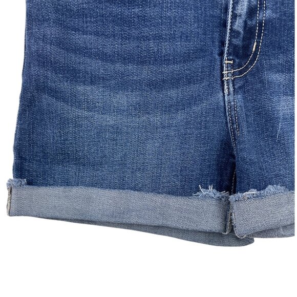 KANCAN Womens Stretch High Rise Cuff Denim Shorts Size XL - Picture 4 of 8